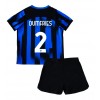 Inter Milan Denzel Dumfries #2 Hjemmedraktsett Barn 2023-24 Kortermet (+ korte bukser)